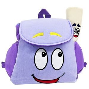 Dora Explorer Backpack, 9.5 Inches Explorer Backpack With Map, Plush Backpack